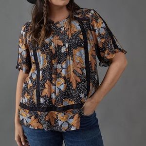 Daniel Rainn Tina Embroidered Lace Blouse Size 3X